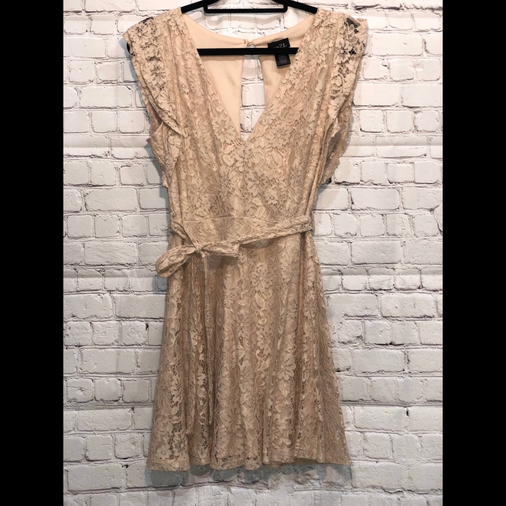 🌄 Beige Lace Country Girl Dress 🌅